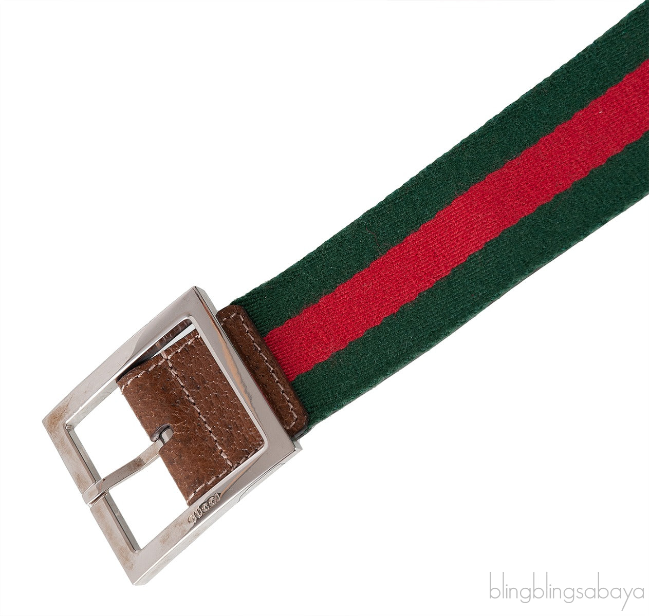 Web Silver Buckle Belt