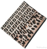 FF Leopard Silk Scarf