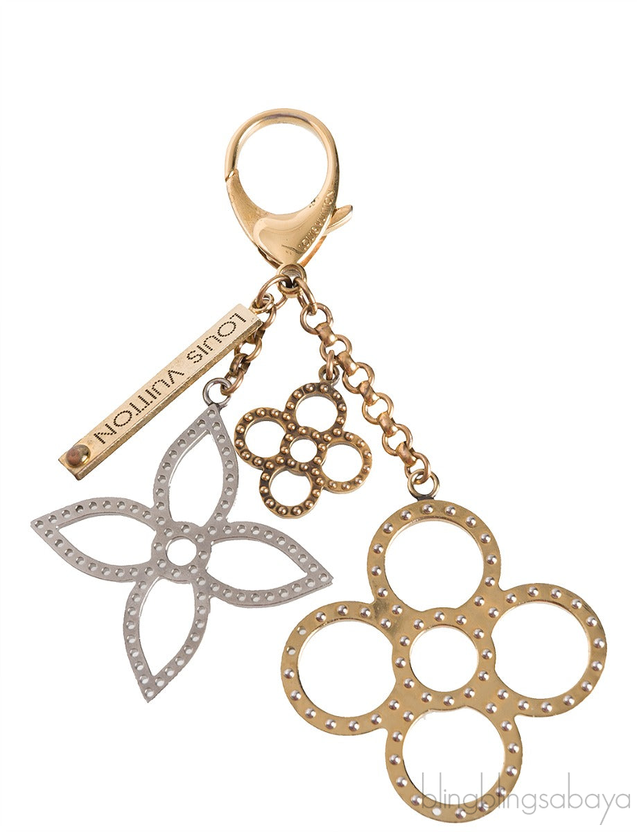 Monogram Bi-color Metal Charm