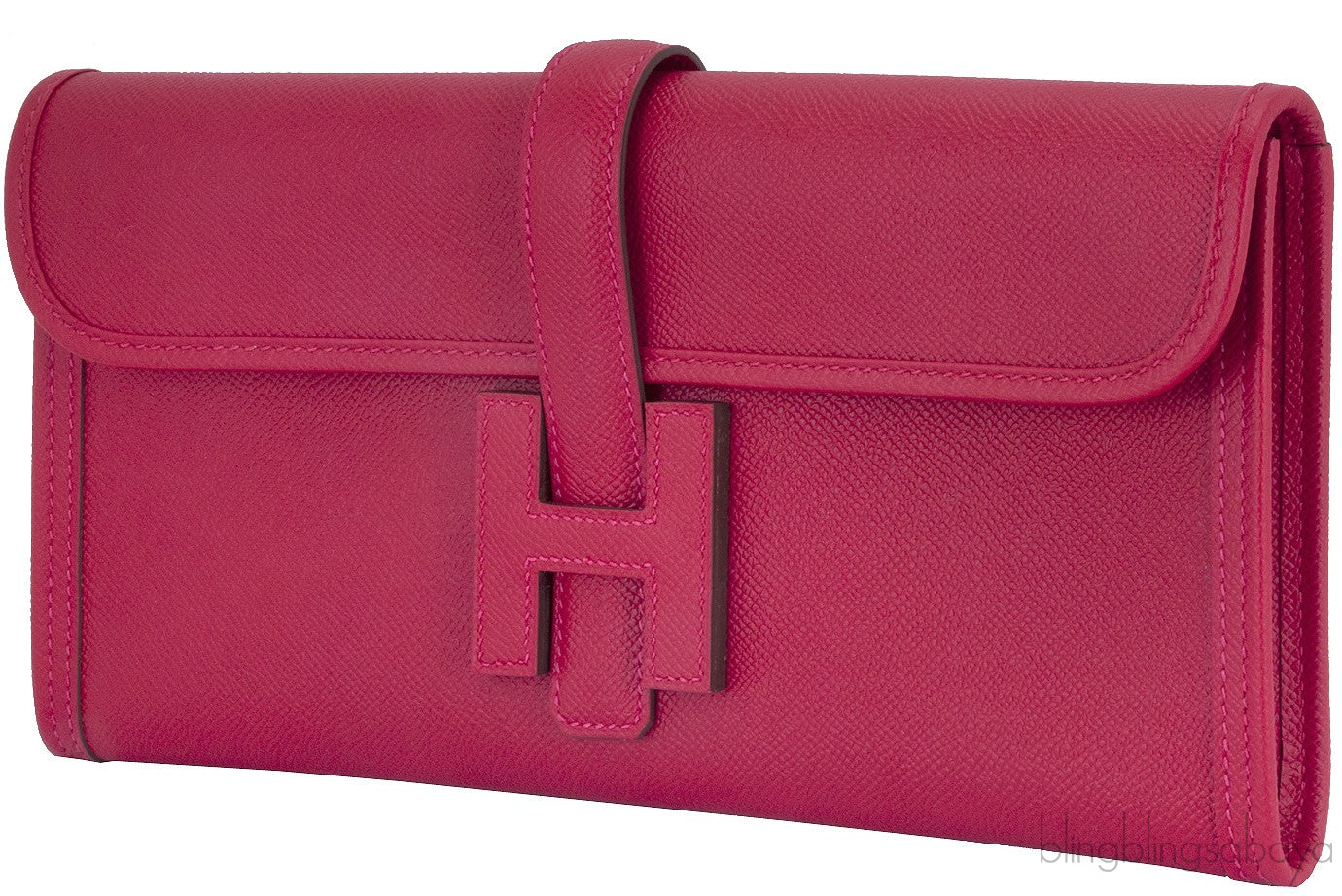 Jige Rouge Casaque Epsom Clutch GM
