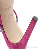Pink Julianne Crystal Embellished Sandals