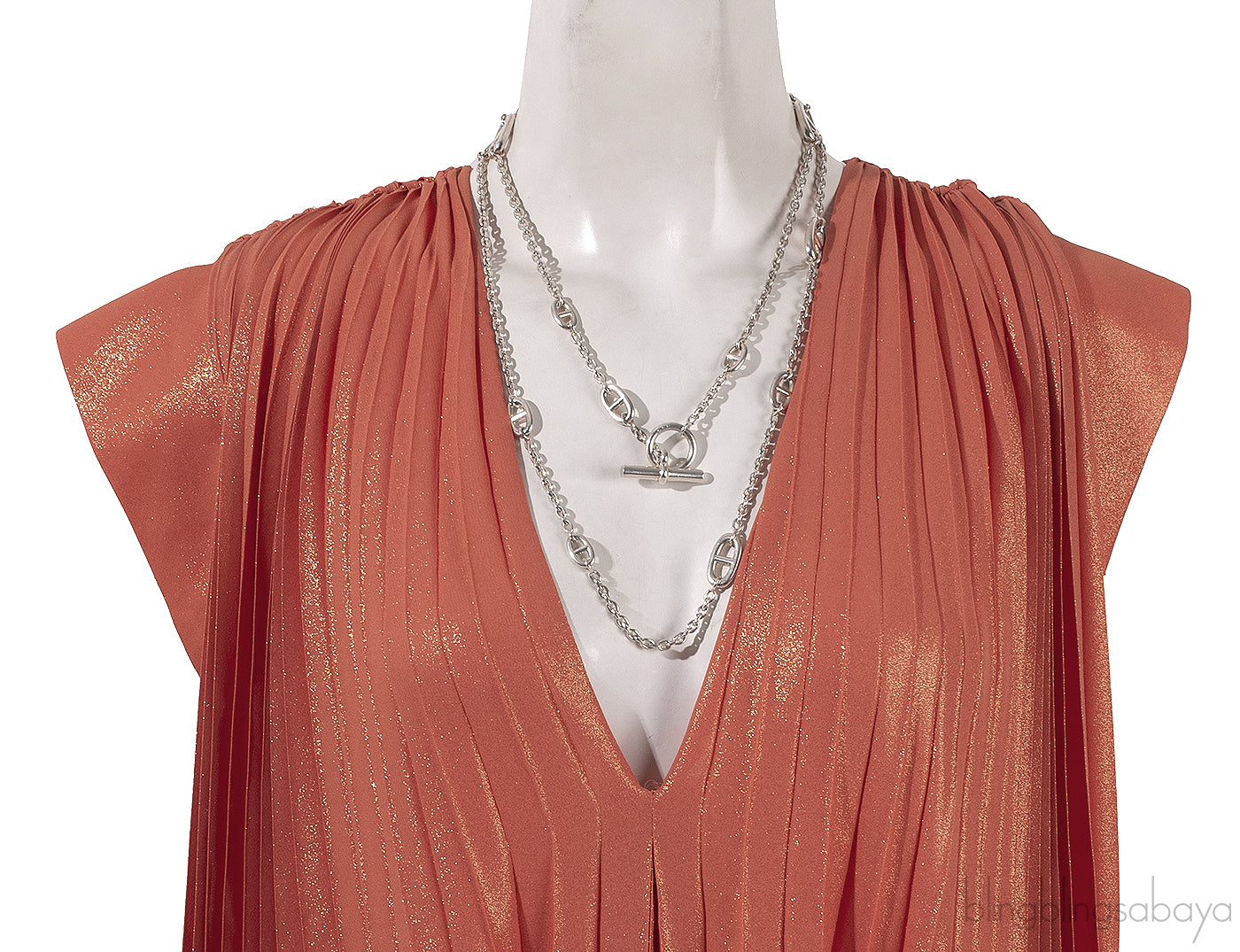 Farandole Long Silver Necklace 120