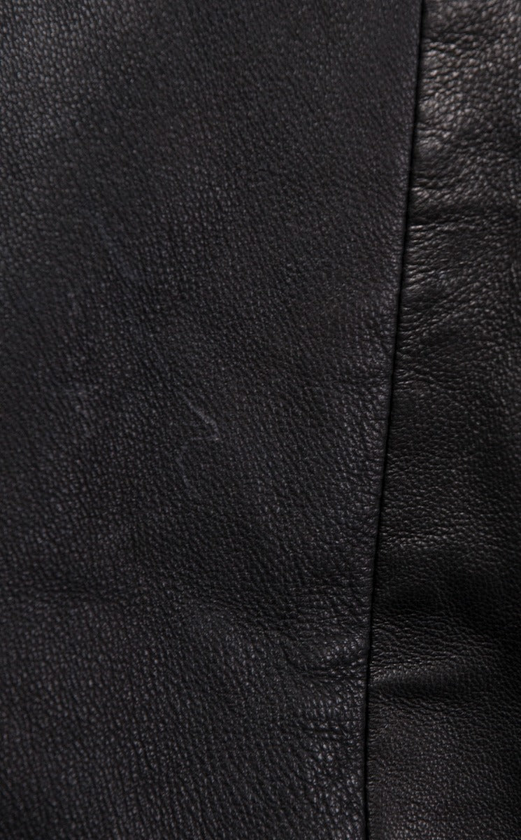 Black Leather Trouser