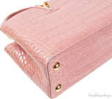 Capucine Vieux Rose Crocodile BB