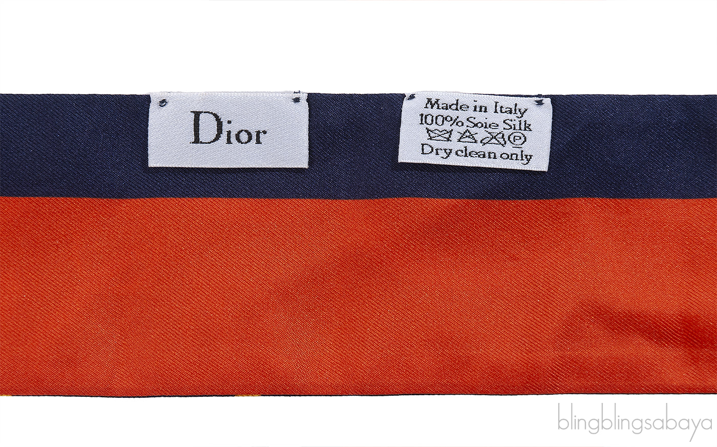Christian Dior Silk Multicolor Zodiac Print Twilly