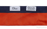 Christian Dior Silk Multicolor Zodiac Print Twilly