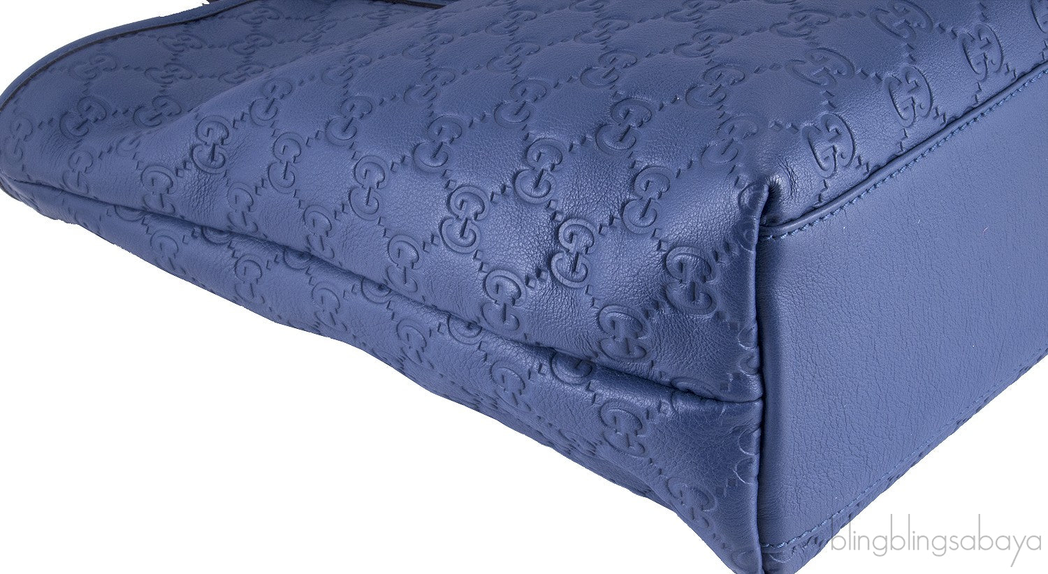 Blue Guccissima Monogram Cabas