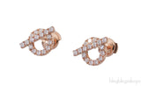 Finesse Pink Gold Diamond Earrings