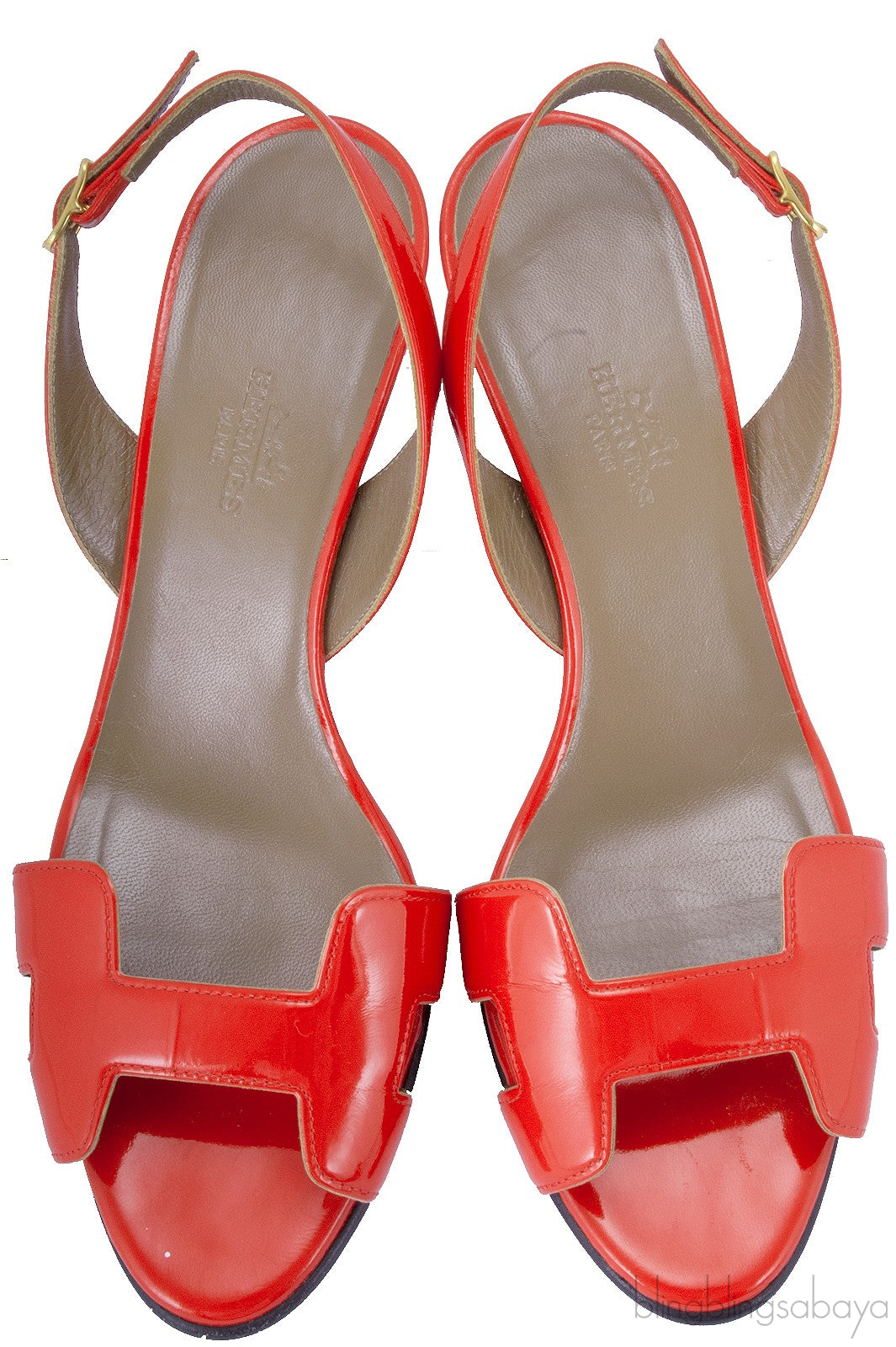 Night 70 Red Orange Slingback