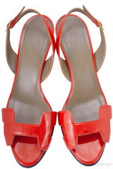 Night 70 Red Orange Slingback
