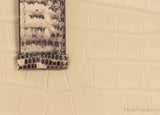 Bi-color Bearn Vanille Crocodile Ombre Lizard Wallet
