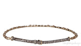 Python Crystal Embellished Slim Belt