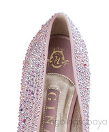 Gina Light Pink Crystal Ballet Shoes