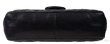 Black Quilted Vintage Jumbo Flap Bag GHW