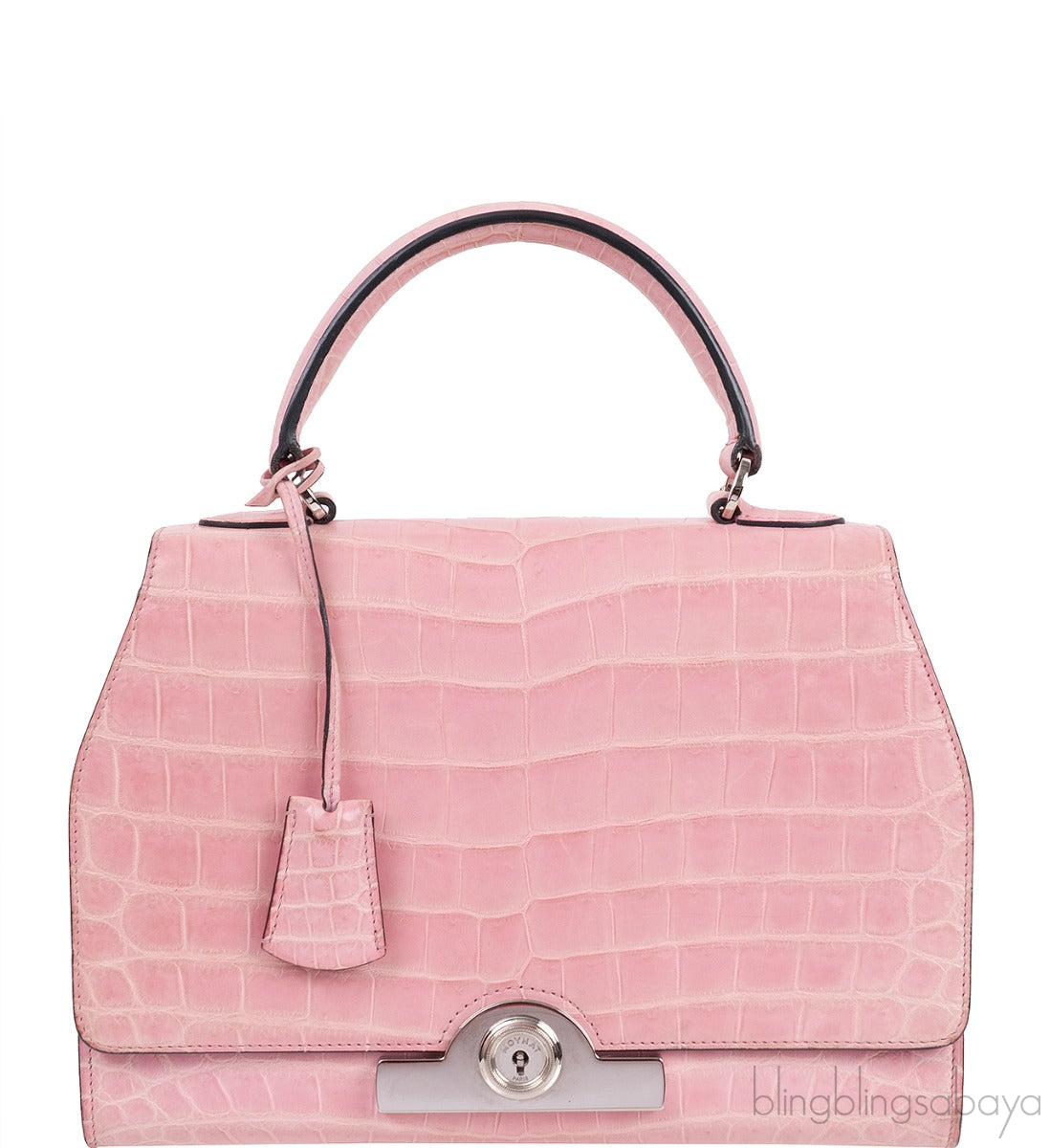 Moynat Rejane PM Pink Nilo Crocodile