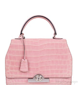 Moynat Rejane PM Pink Nilo Crocodile