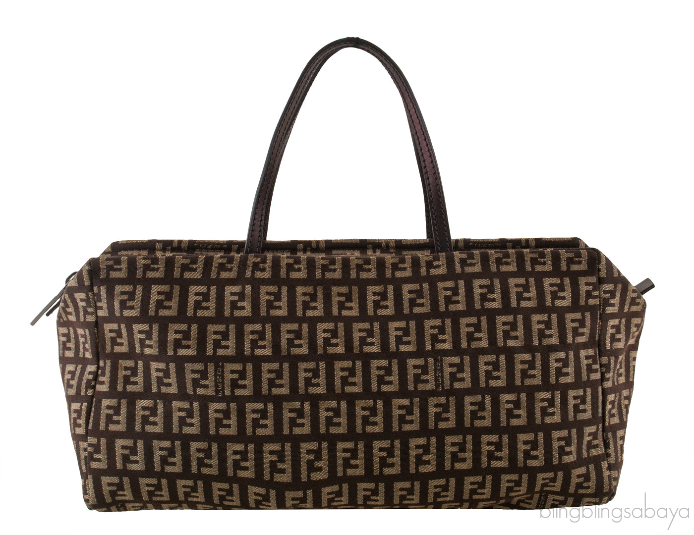 Brown Zucca Canvas Handbag