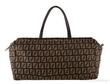 Brown Zucca Canvas Handbag