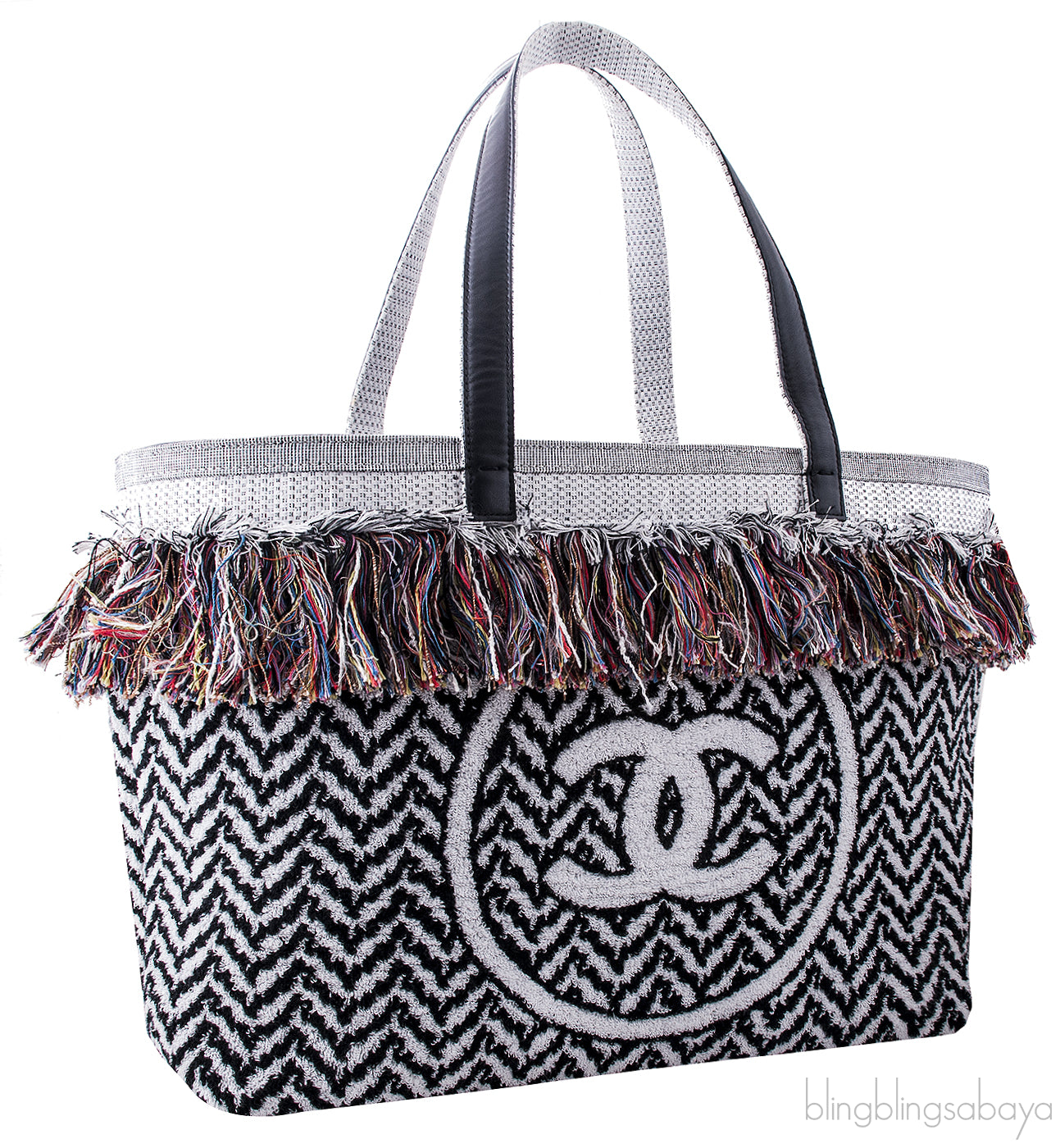 Large CC Beach Tote Bag