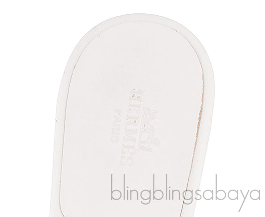 Corfou White Slip-on Sandals