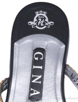 Orange Loren Flat Sandals
