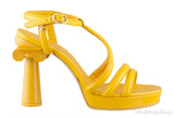 Parthenon Grecian Gladiator Column Heels Yellow