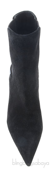 Pointed-toe Boots Crystal Heels
