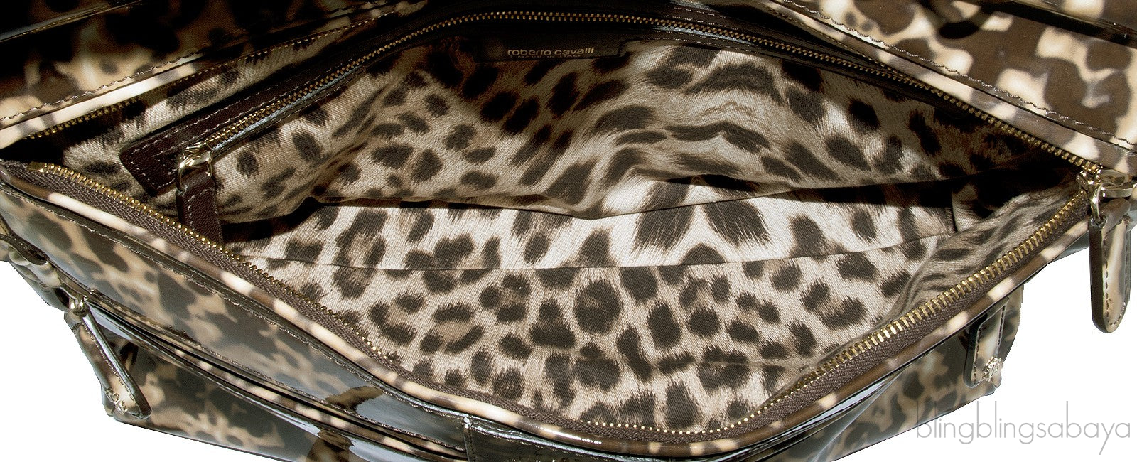 Grande Diva Patent Leopard Bag