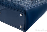 Large Navy Blue Lady Dior