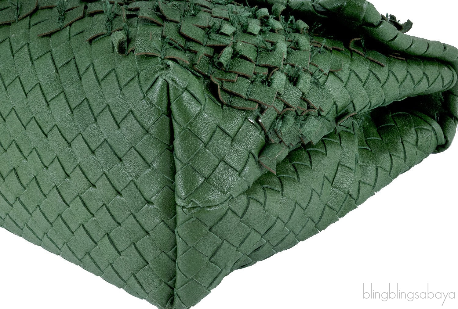 Green Intrecciato Olympia Bag