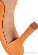 Bottega Veneta Brown Orange Mules & Clogs