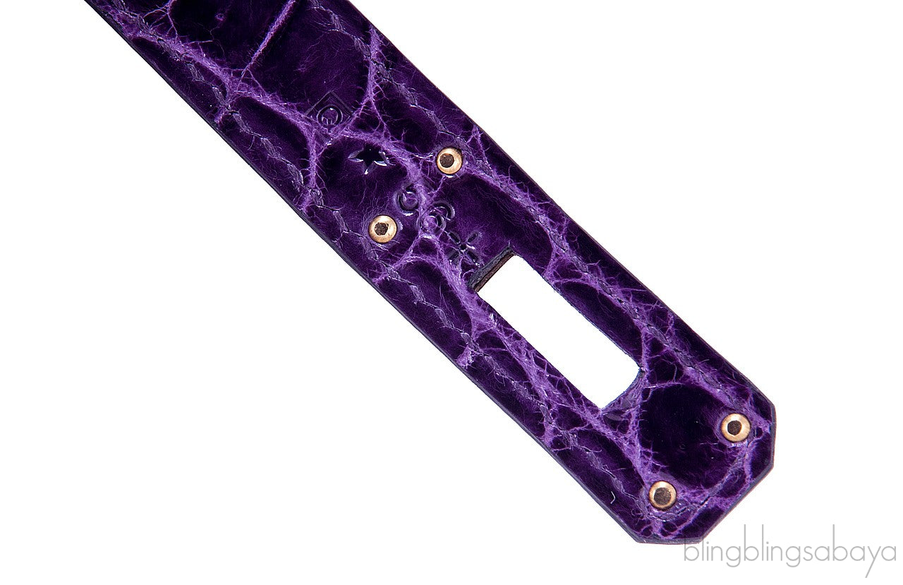 Kelly Cut Niloticus Crocodile Amethyst