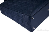 Lady Dior Large Blue Indigo