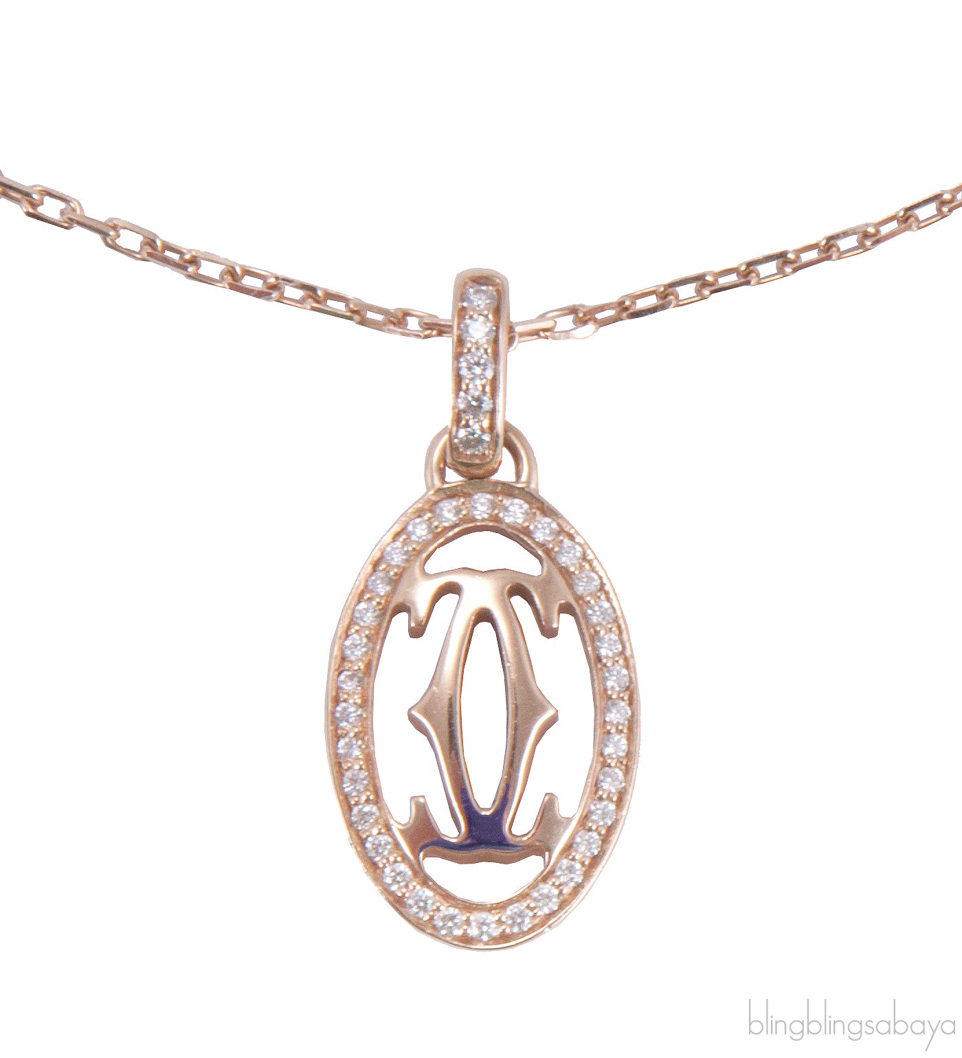 Logo Double C Diamond Necklace