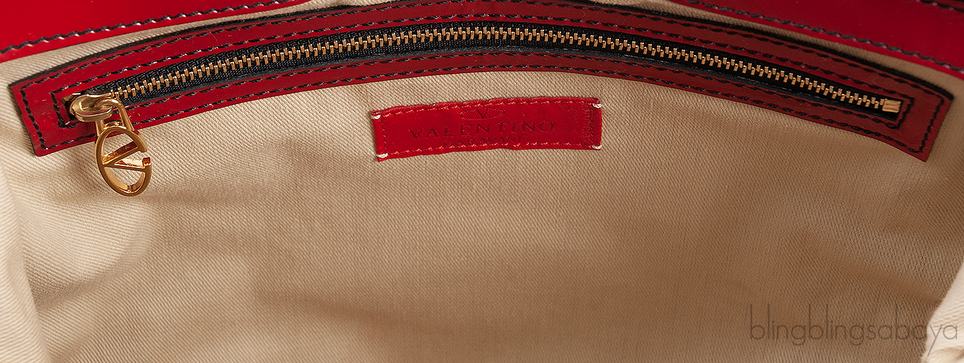 Valentino Garavani Red Patent Top Handle Bag