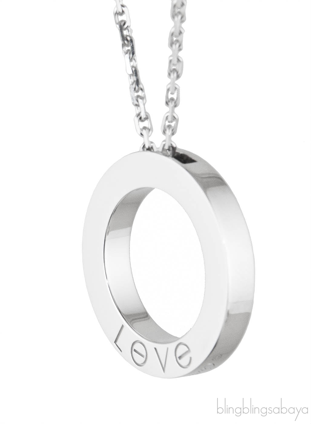 Love Diamond Paved Necklace