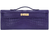 Kelly Cut Niloticus Matte Amethyst Clutch
