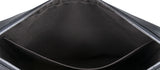 Black Infiniti Leather Calypso Messenger Bag MM