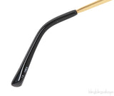 Linda Farrow LFL461 Black & Gold Aviator Sunglasses