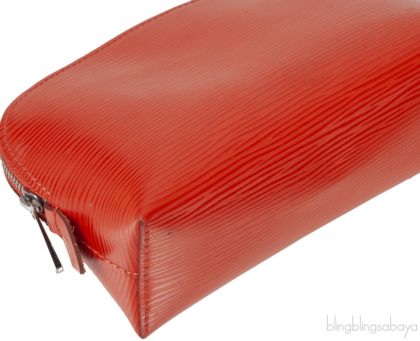 Louis Vuitton Orange Cosmetic Pouch Epi Leather