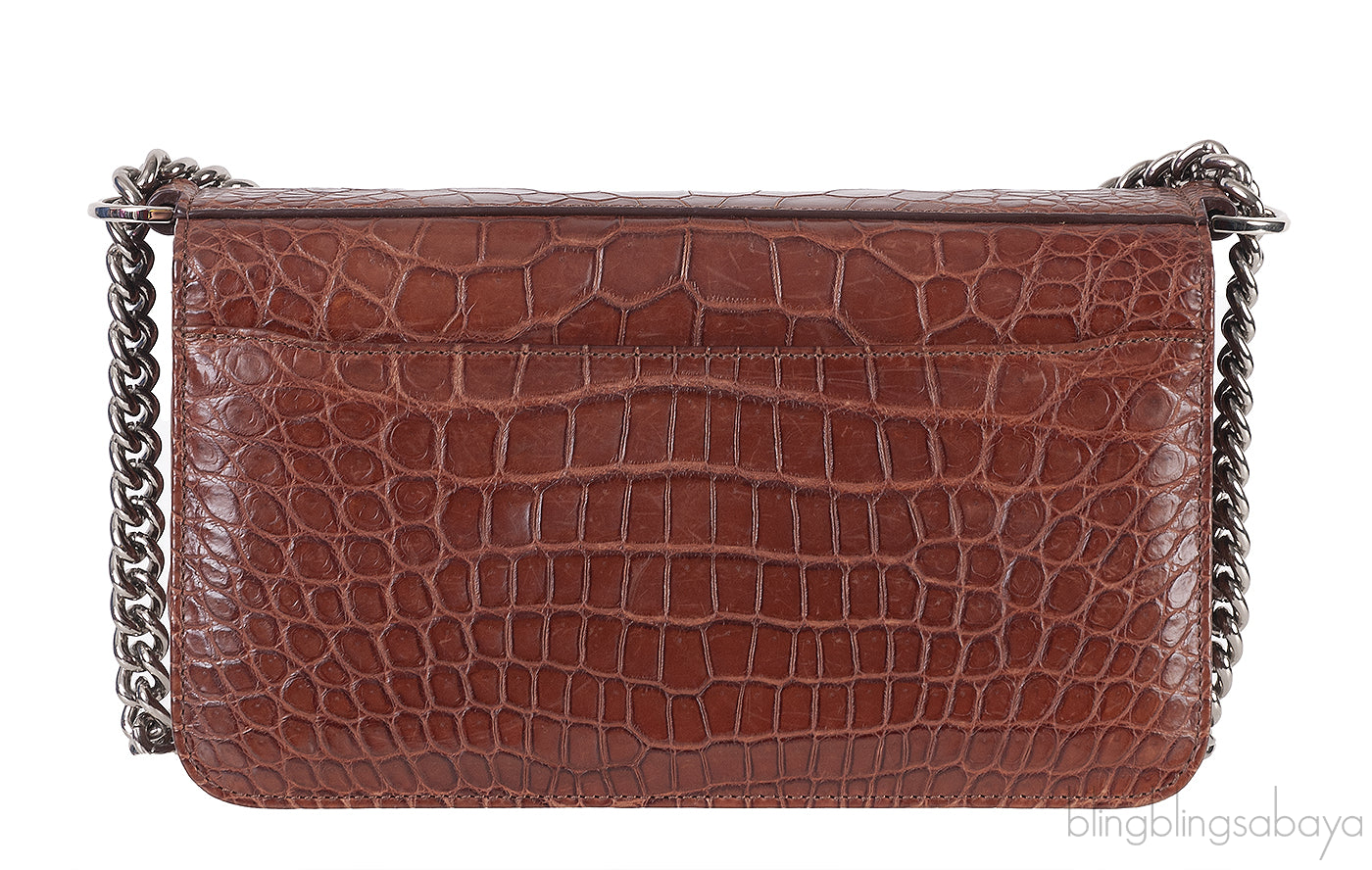 City Skyline Crocodile Sling Bag