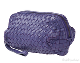 Purple Intrecciato Small Pouch