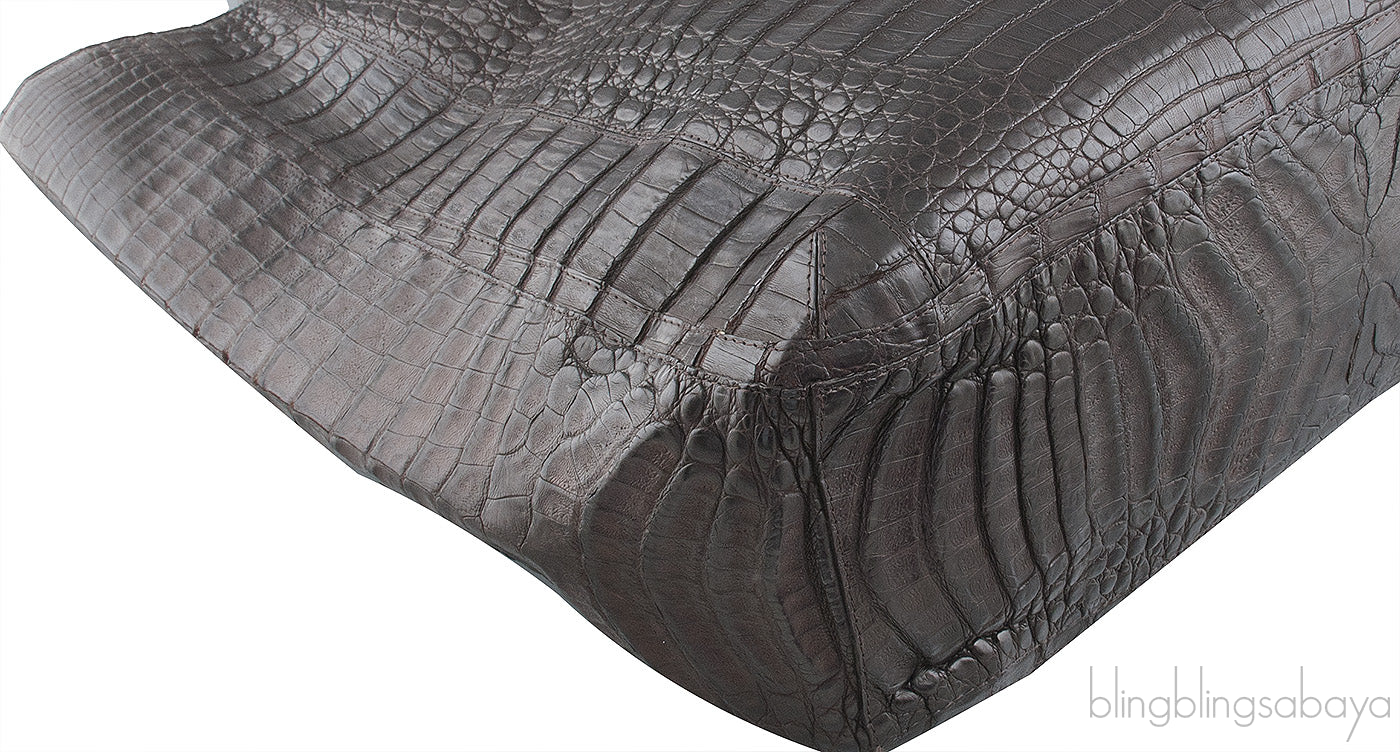 Hanging Leaf Crocodile Tote Bag