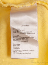 Yellow Front Pocket Shirt Dress
