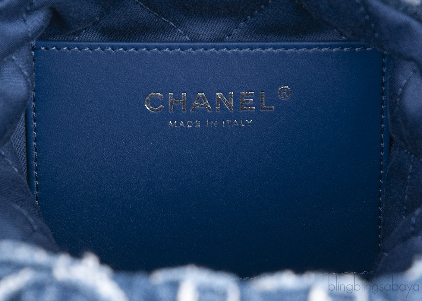 Chanel 22 Mini Denim CC Logo Hobo Bag