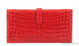 Jige Clutch Geranium Crocodile