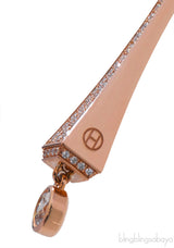 Hermes Clou de Forge Rose Gold Diamond Pendant