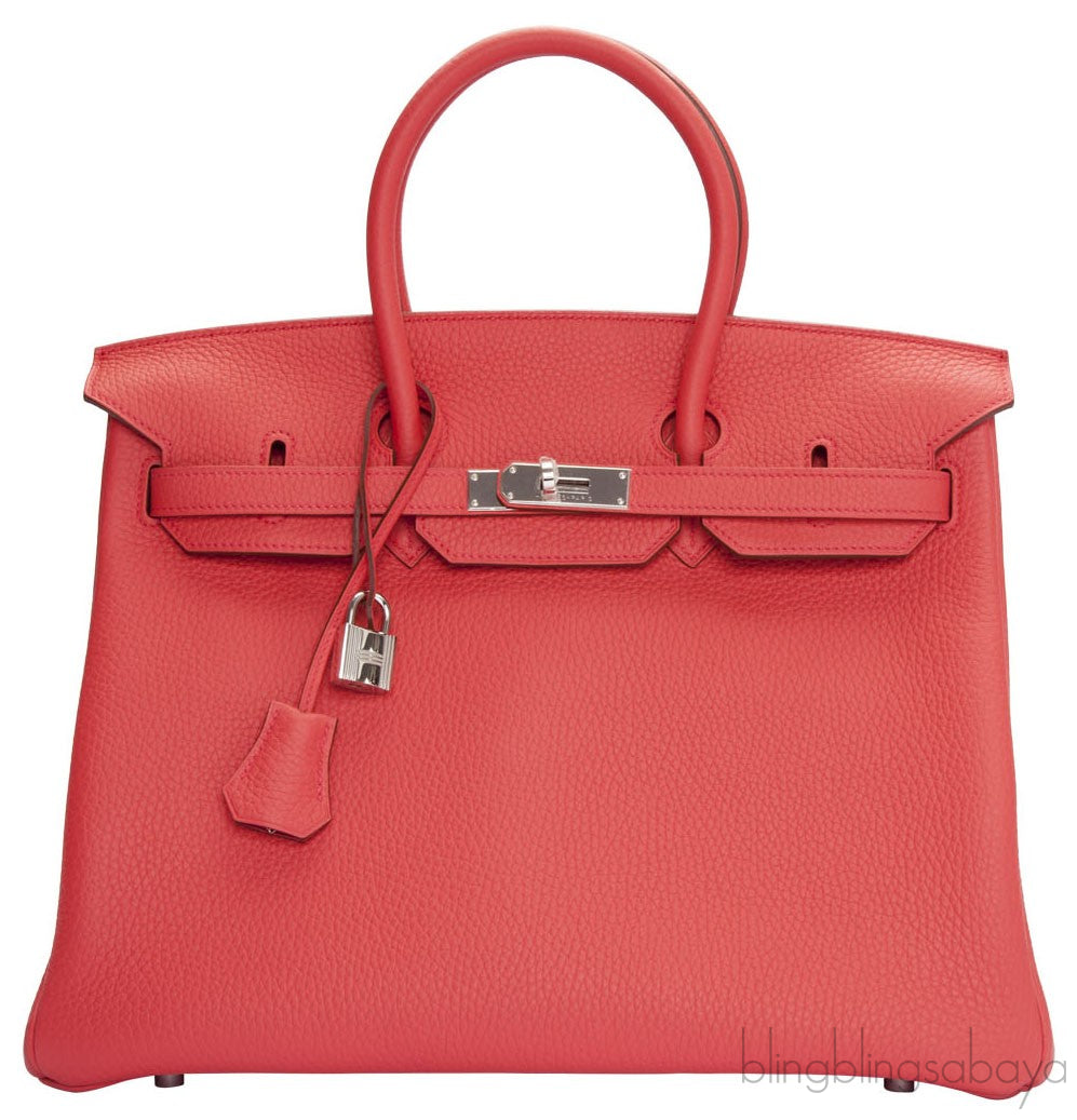 Birkin 35 Bougainvillier Taurillon Clem