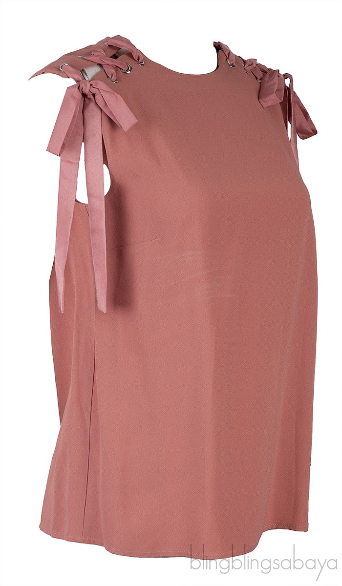 Old Rose Sleeveless Top