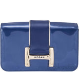 Navy Blue Patent Cross-body Bag